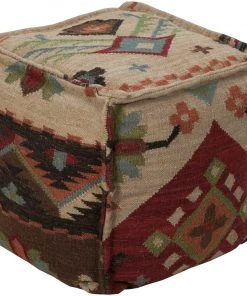 Surya Frontier POUF-17 Pouf Benches, Ottomans & Poufs