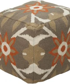 Benches, Ottomans & Poufs Surya Frontier POUF-33 Pouf