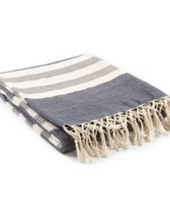 Surya Troy Woven Fringe Throw